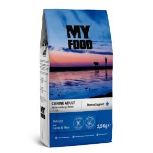 Myfood Derma Support Ξηρά Τροφή για Ενήλικους Σκύλους Με Αρνί και Ρύζι 2.5kg