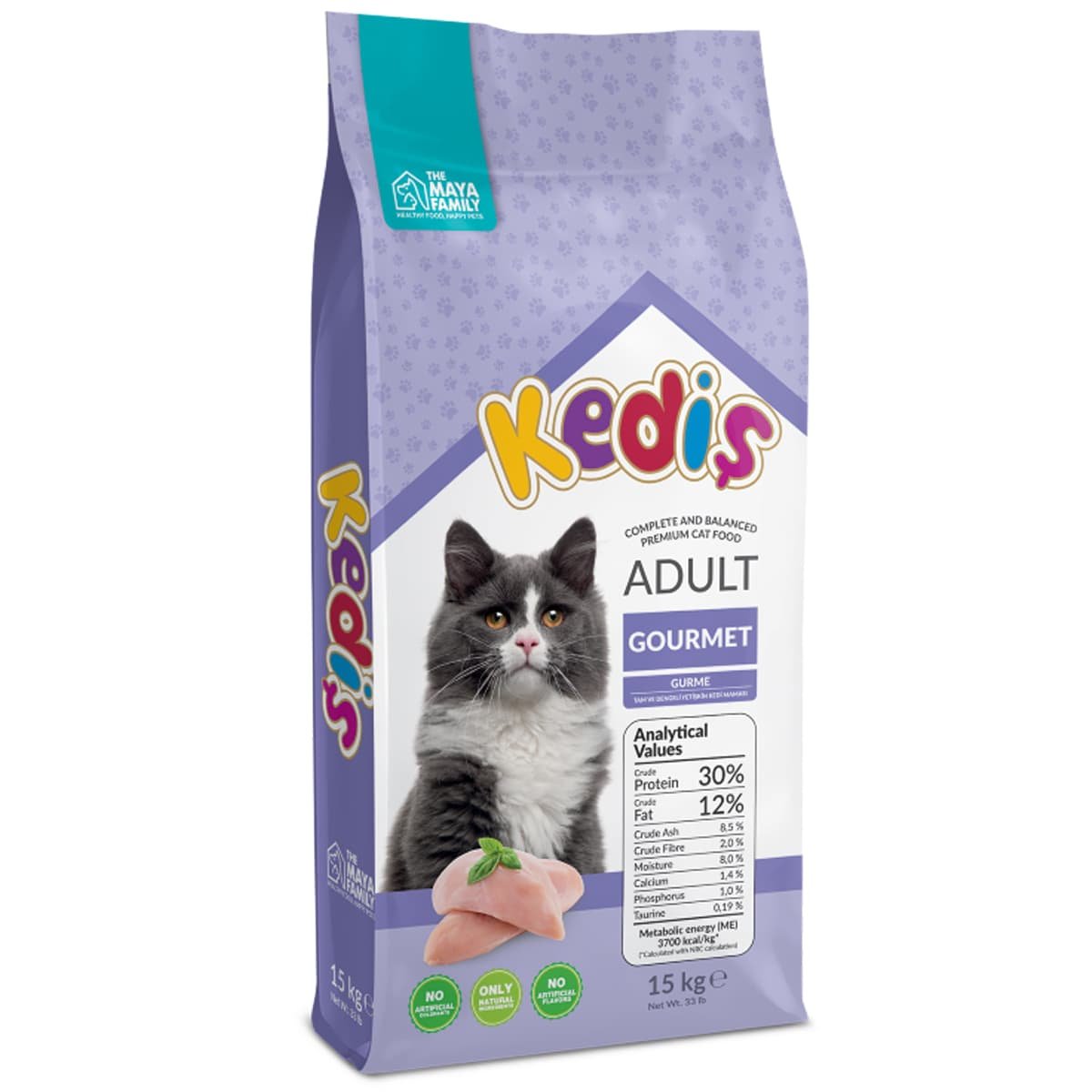 159 Maya Family Kedis 15kg ξηρά τροφή για ενήλικες γάτες Gourmet