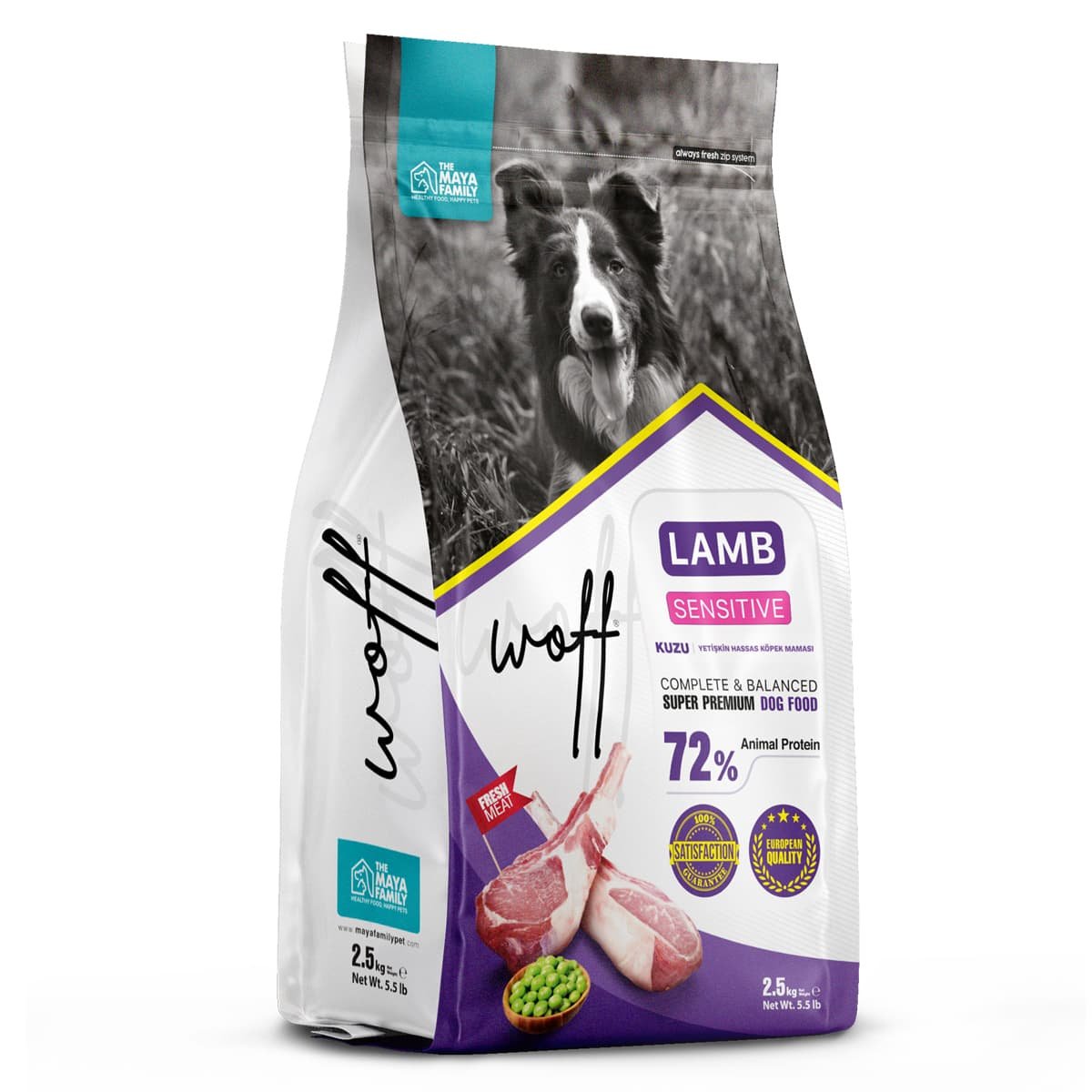 171 Maya Family Woff 2.5kg ξηρά τροφή για ευαίσθητους σκύλους με αρνί
