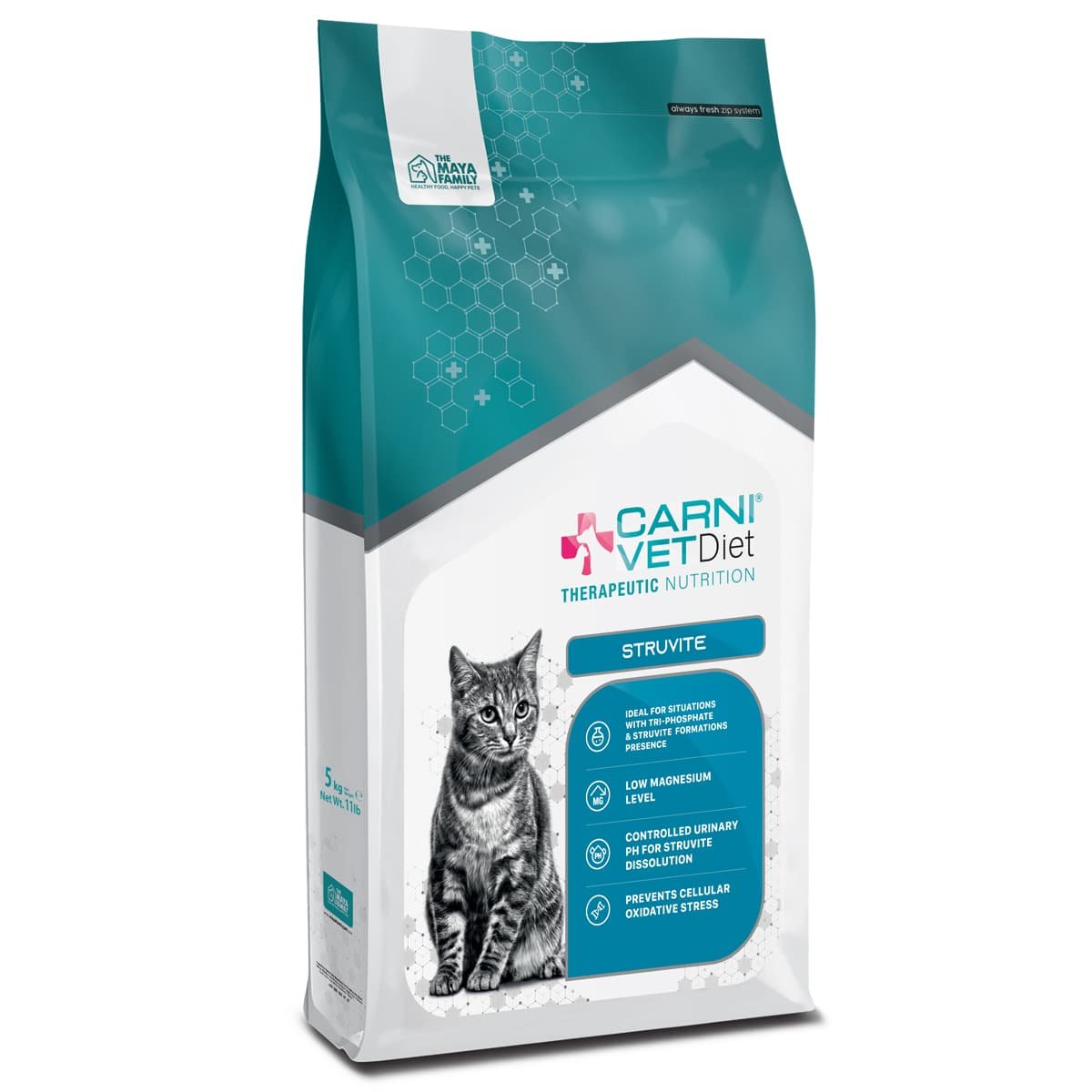174 Maya Pet Family Carni Vet Diet Adult Cat Struvite- Πλήρης Ζωοτροφή 5 Kg
