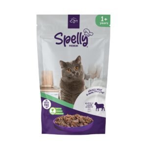 Spelly Premium Jelly Grain Free 85gr για Ενήλικη Γάτα με Αρνί σε Φακελάκι 24 τμχ