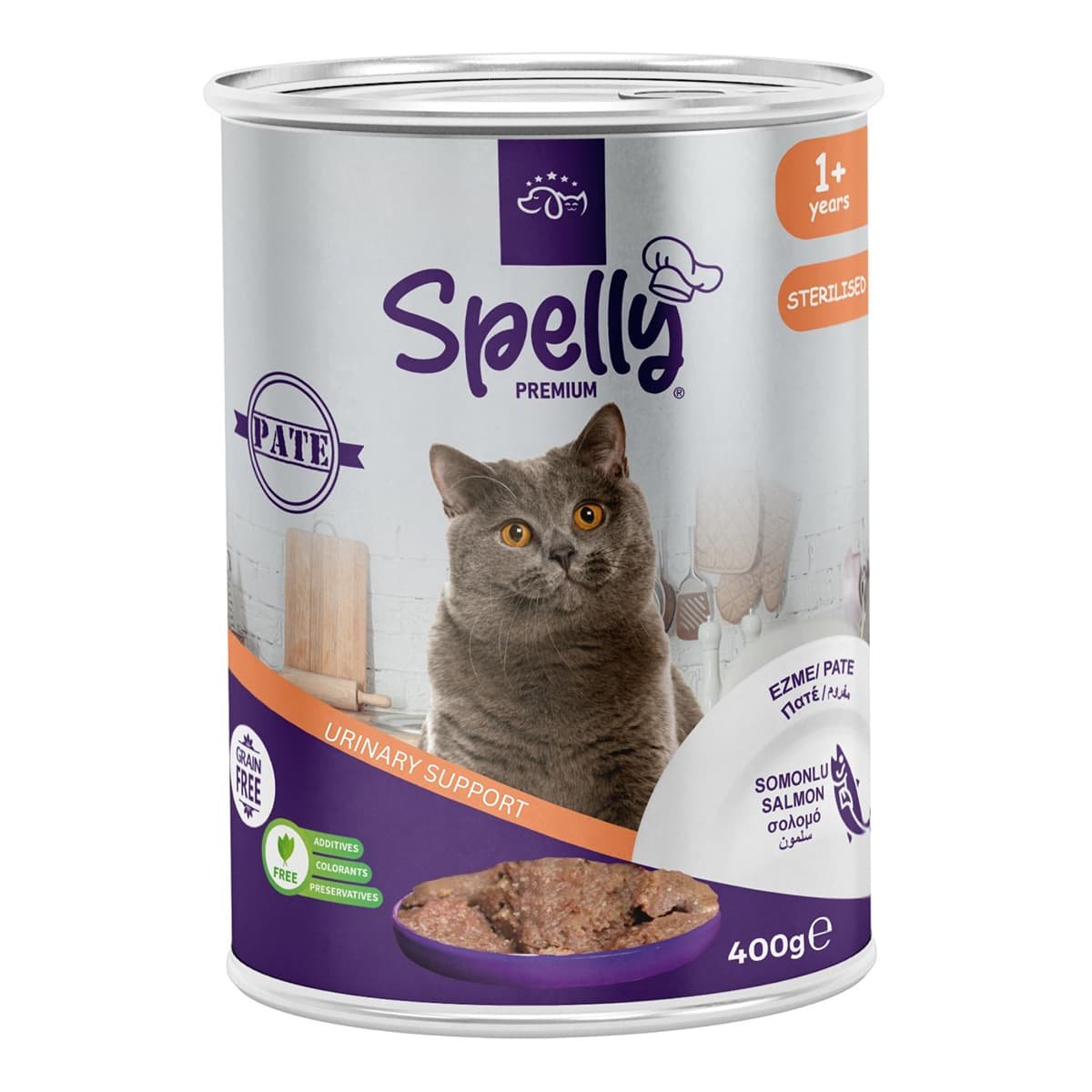 4253-1 Spelly Premium Urinary Πατέ Σολομός για Στειρωμένες Γάτες 400gr