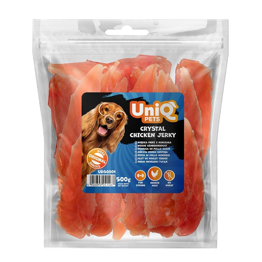 5507 1 Uniq 500gr Λιχουδιά για Σκύλους Κομμάτια Κοτόπουλου - Image 2