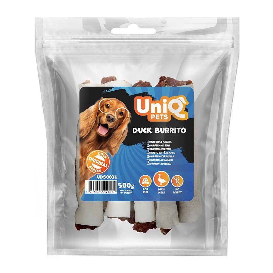 5533 1 Uniq 500gr Λιχουδιά για Σκύλους Μπουρίτο Πάπιας - Image 2