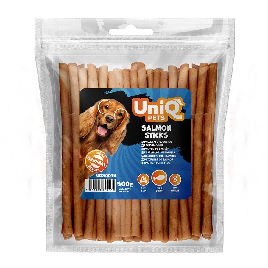 5536-3 Uniq 500gr Λιχουδιά για Σκύλους Στικς Σολομού