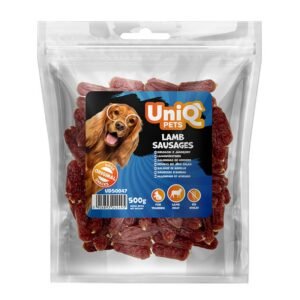 Uniq 500gr Λιχουδιά για Σκύλους Λουκάνικα με Αρνί
