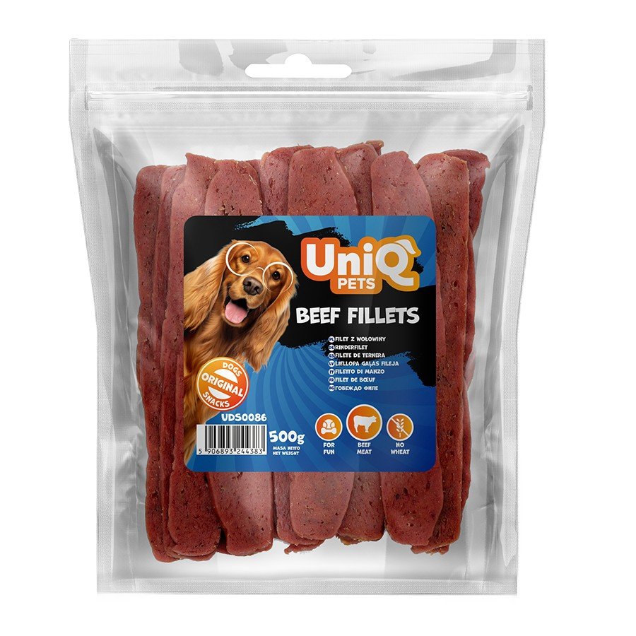 5554-2 Uniq 500gr Λιχουδιά για Σκύλους Φιλέτα Μοσχαριού