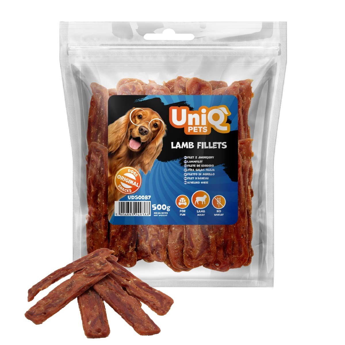 5555 4 Uniq 500gr Λιχουδιά για Σκύλους Φιλέτα Αρνιού - Image 5