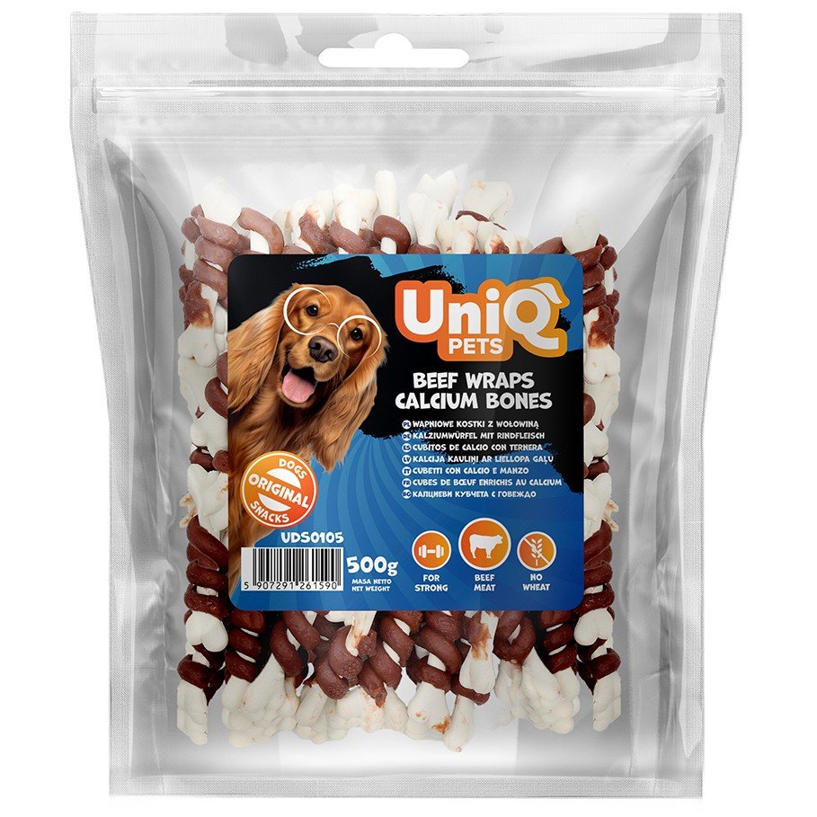 5563 4 Uniq 500gr Λιχουδιά για Σκύλους Κόκκαλα Μοσχαριού - Image 2
