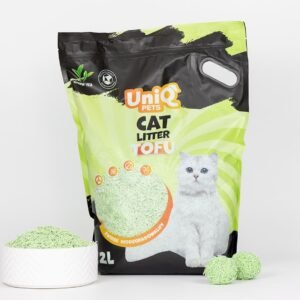 Uniq Βιοδιασπώμενο τόφου 12Lt Άμμος Γάτας GREEN TEA