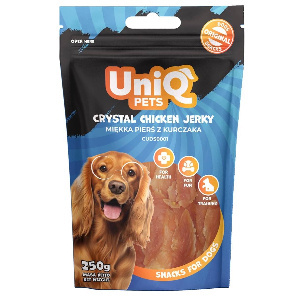 5701 1 Uniq 250gr Λιχουδιά για Σκύλους Κομμάτια Κοτόπουλου - Image 2