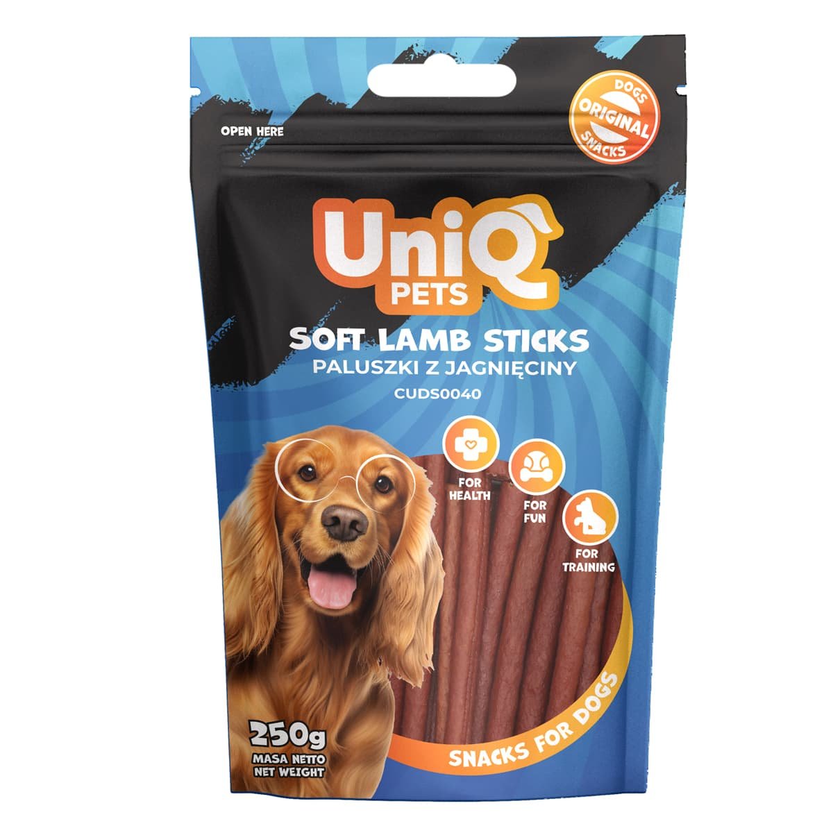 5706 1 Uniq 250gr Λιχουδιά για Σκύλους Μαλακές Λωρίδες Αρνί - Image 2