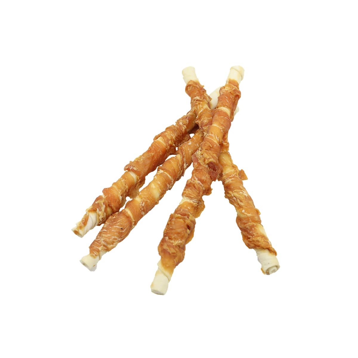 5717 3 Uniq 320gr Λιχουδιά για Σκύλους Στικς από Δέρμα Τυλιγμένα με Κοτόπουλο 28cm - Image 3
