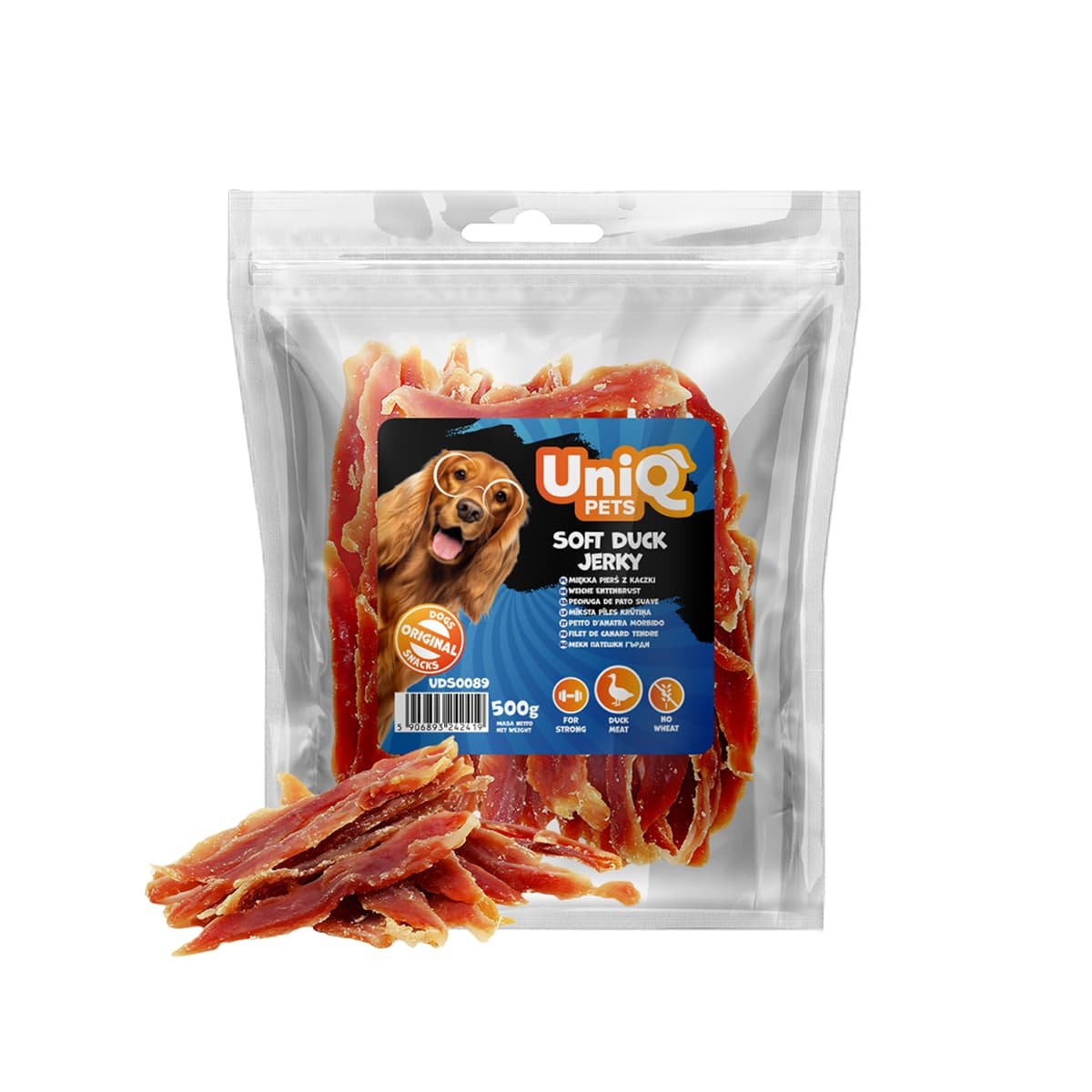 5723 2 Uniq 500gr Λιχουδιά για Σκύλους Μαλακά Κομμάτια Πάπιας - Image 2