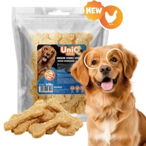 Uniq 500gr Λιχουδιά για Σκύλους Μαλακά Κόκκαλα με Ρύζι και Κοτόπουλο
