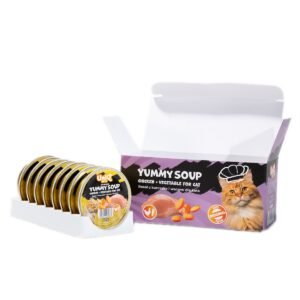 Uniq Yummy Soup 30gr για Γάτες με Κοτόπουλο και Λαχανικά σε Τασάκι 8τμχ