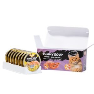 Uniq Yummy Soup 30gr για Γάτες με Κοτόπουλο και Κριλ (Είδος Γαρίδας) σε Τασάκι 8τμχ