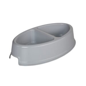 Joypet Πλαστικό Ellipse Διπλό Μπολ Φαγητού & Νερού για  Σκύλο & Γάτα 1LT (Διάφορα Χρώματα)