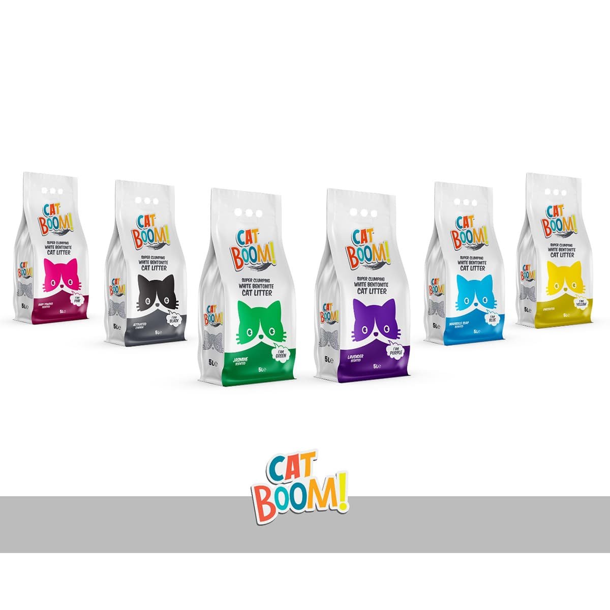 5867 2 Cat Boom 5 LT Άμμος Γάτας Baby Powder - Image 2