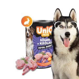Uniq Πατέ 375gr για Ενήλικους Σκύλους με Κουνέλι