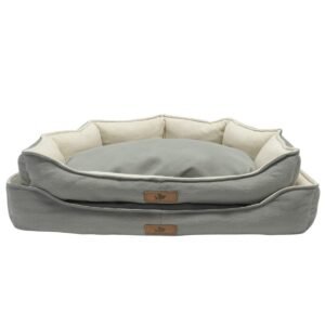 Robert Shop Collection Σετ Κρεβατιών Κατοικιδίων Αζαλέα Γκρι-Κρεμ 2τμχ