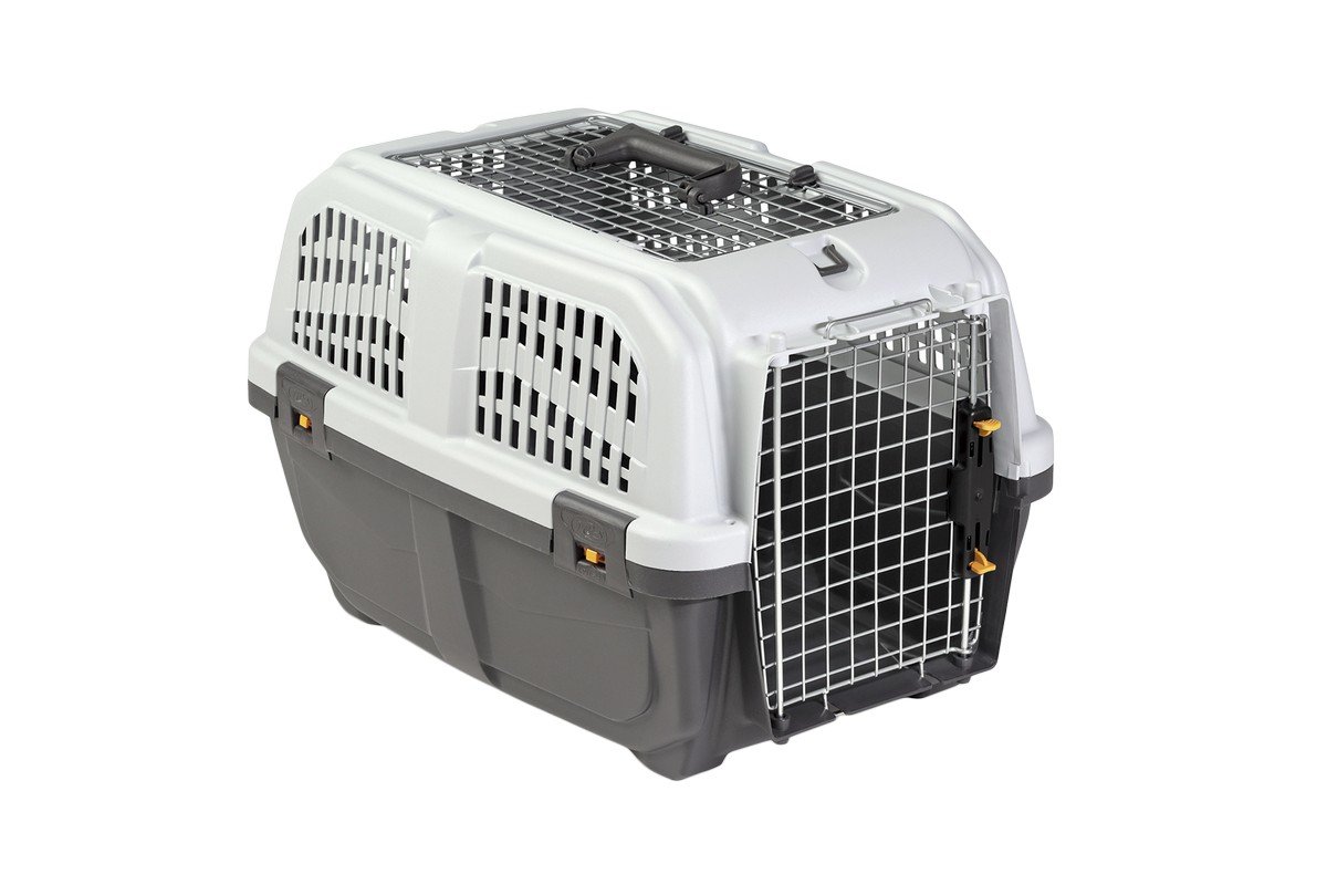 6107-4 Uniq Pets Κλουβί Μεταφοράς Skudo Fly 2 Ανοιγόμενο Γκρι