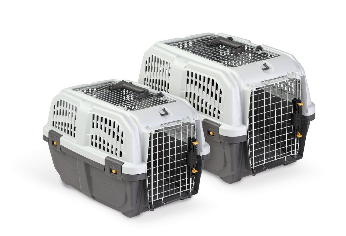 6111 1 Uniq Pets Κλουβί Μεταφοράς Skudo Fly 1 Ανοιγόμενο Iata Γκρι - Image 3