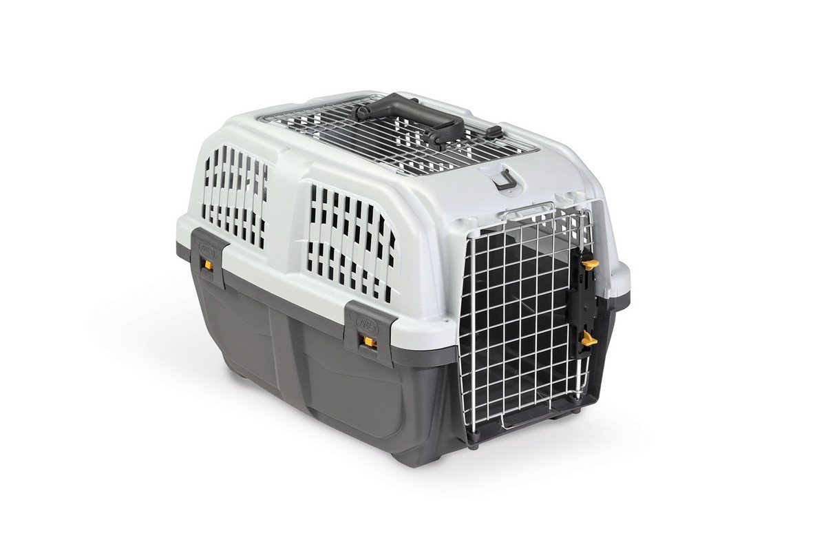 6111-3 Uniq Pets Κλουβί Μεταφοράς Skudo Fly 1 Ανοιγόμενο Iata Γκρι