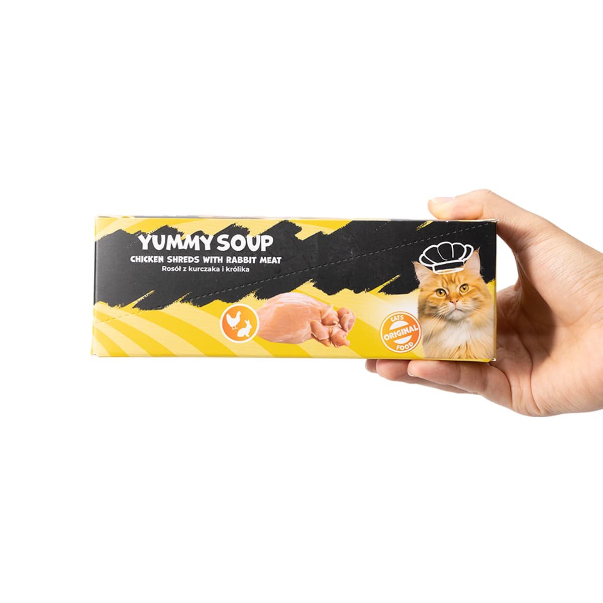 6142 4 Uniq Yummy Soup 60gr για Γάτες με Κοτόπουλο και Κουνέλι σε Τασάκι 6τμχ - Image 4