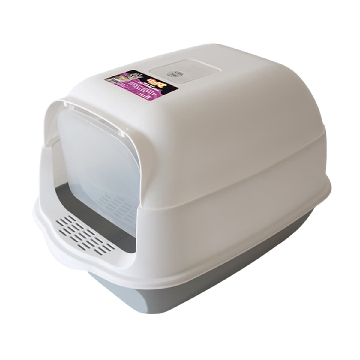6193-1 Uniq Τουαλέτα Γάτας Kittycabin Comfort Κλειστή με Φτυαράκι Γκρι