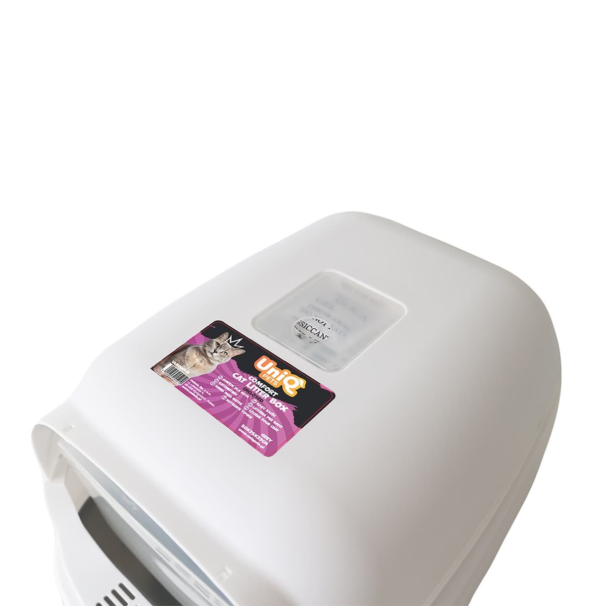 6193 3 Uniq Τουαλέτα Γάτας Kittycabin Comfort Κλειστή με Φτυαράκι Γκρι - Image 3
