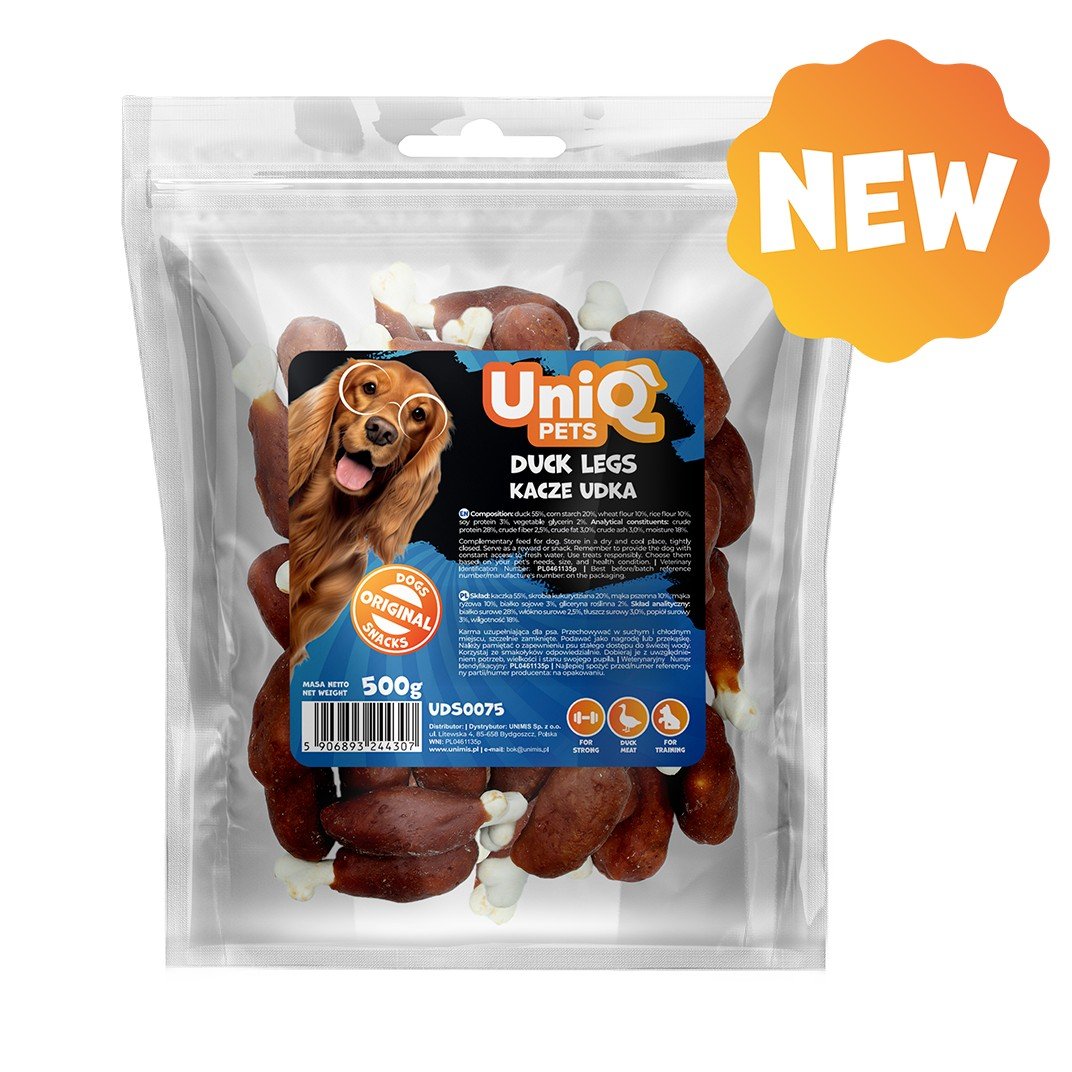 6275 10 Uniq Chewy 500gr Λιχουδιά για Σκύλους Πόδια Πάπιας - Image 5