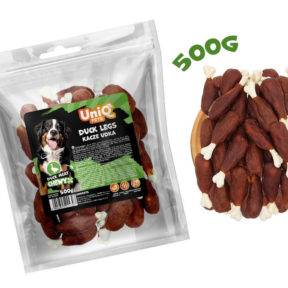 6275 17 Uniq Chewy 500gr Λιχουδιά για Σκύλους Πόδια Πάπιας - Image 8