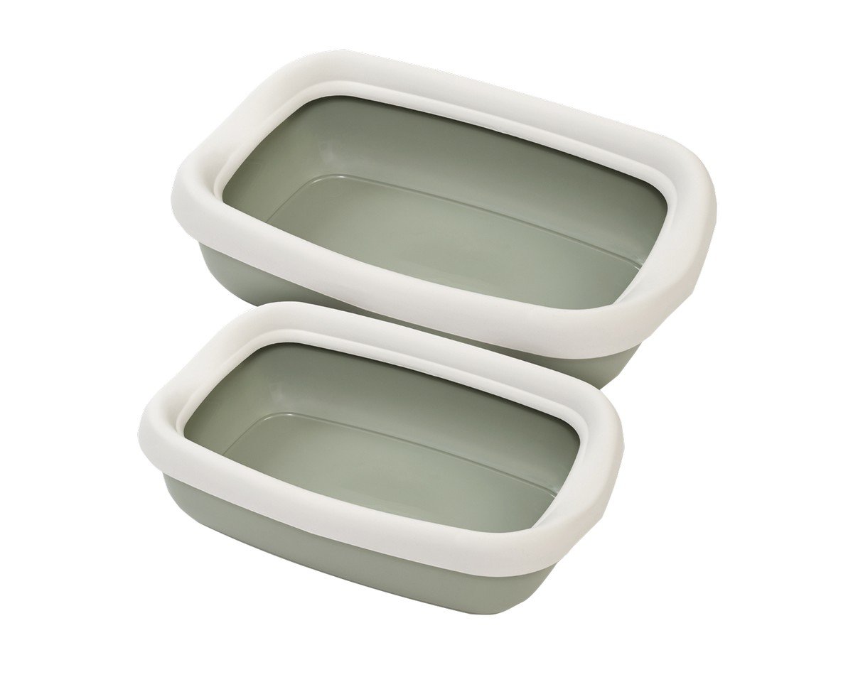 6276 2 Uniq Λεκάνη Υγιεινής Γάτας Cleanstep Beta Maxi BPA Free Πράσινη 49x39x13cm - Image 2