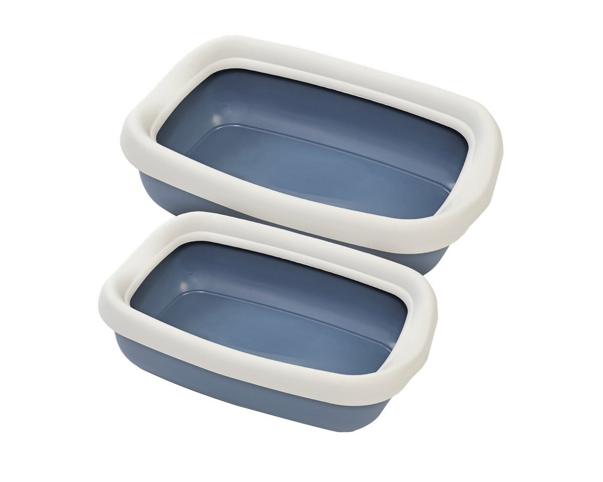 6280 2 Uniq Λεκάνη Υγιεινής Γάτας Cleanstep Beta Maxi BPA Free Μπλε 49x39x13cm - Image 2
