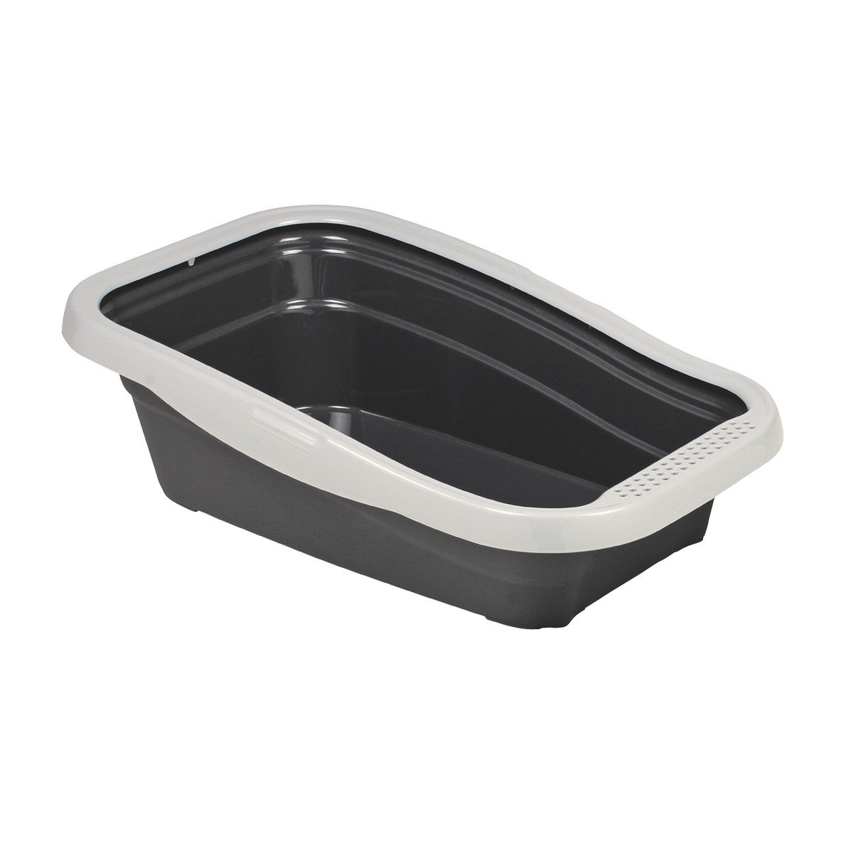 6281-1 Uniq Cleanstep Nella Ανοιχτή Τουαλέτα Γάτας με Πλαίσιο BPA Free Γκρι
