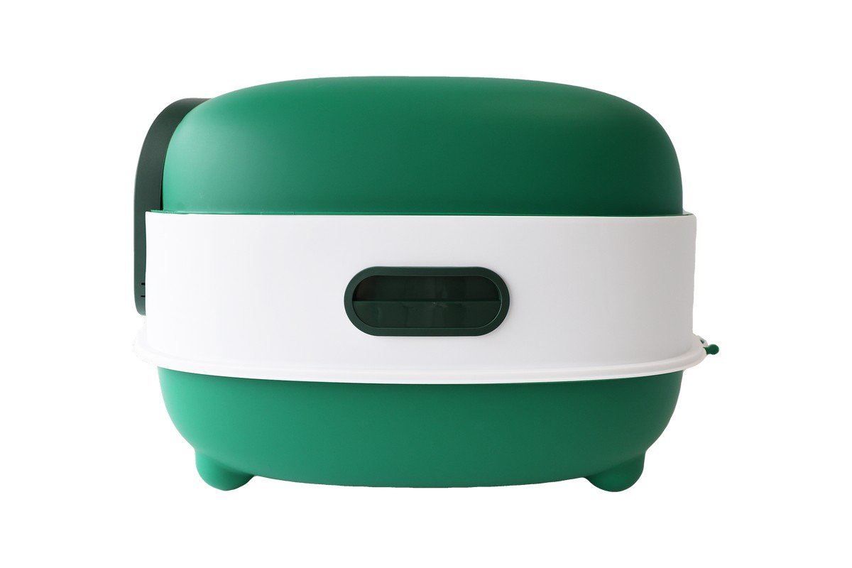 6283 2 Uniq Kittycabin Cosmo Κλειστή Τουαλέτα Γάτας με Φτυαράκι Πράσινη 56x39x40cm - Image 4