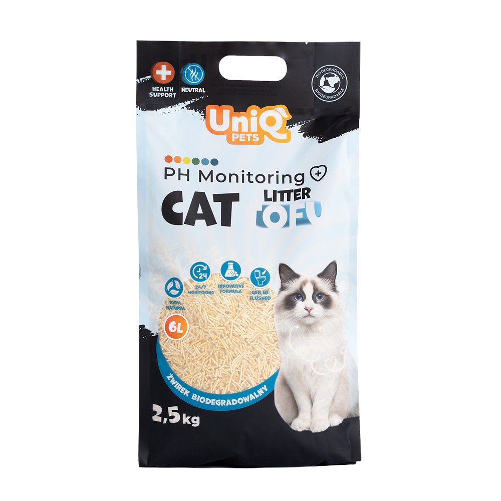 6292 3 Uniq Άμμος Γάτας Tofu Βιοδιασπώμενη με Ένδειξη pH Ούρων Neutral 6lt - Image 4