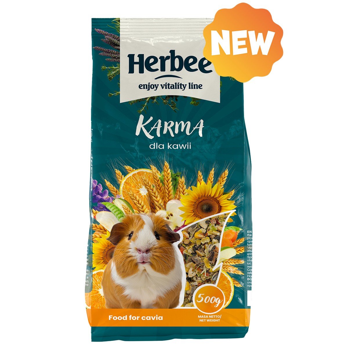 6295 3 Herbee Rodensroot 500gr Πλήρης Τροφή για Ινδικά Χοιρίδια Cavia/Guinea Pig - Image 4