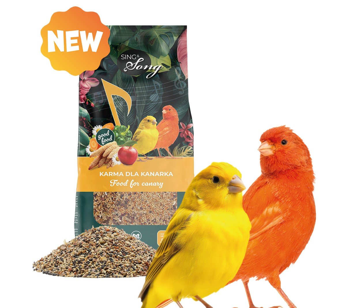 6297-4 Sing & Song Wildwings 500gr Πλήρης Τροφή για Καναρίνια