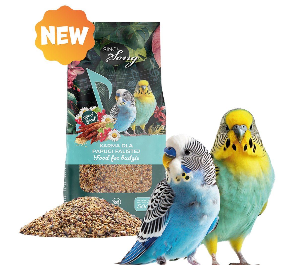 6298-4 Sing & Song Wildwings 500gr Πλήρης Τροφή για Παπαγαλάκια Budgie Αυστραλίας