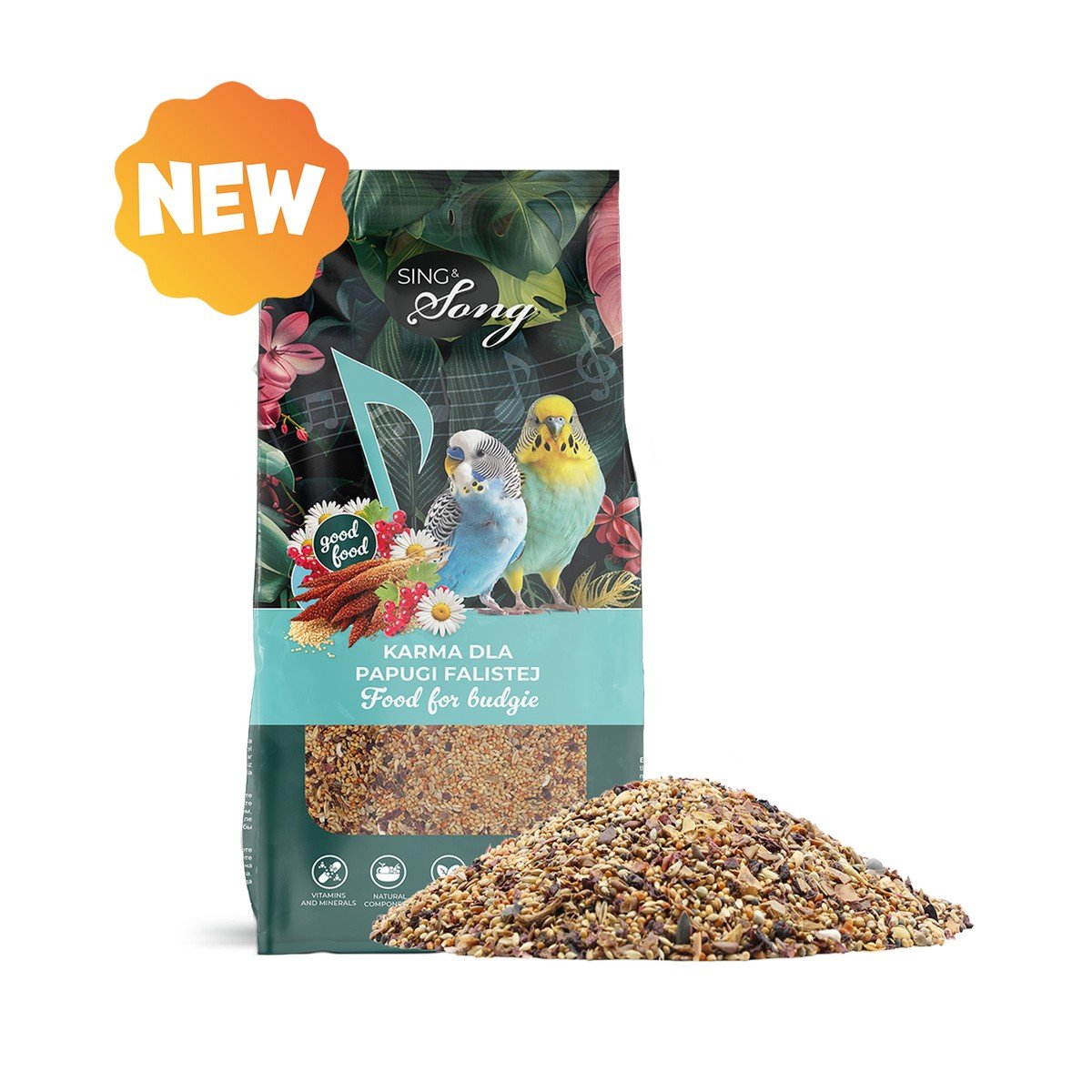 6298 5 Sing & Song Wildwings 500gr Πλήρης Τροφή για Παπαγαλάκια Budgie Αυστραλίας - Image 4