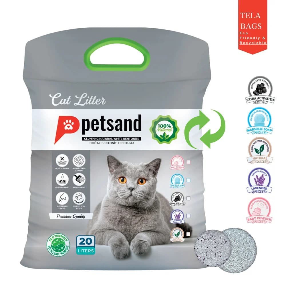 77 Petsand Άμμος Γάτας Marseille Soap Tela bag 20lt