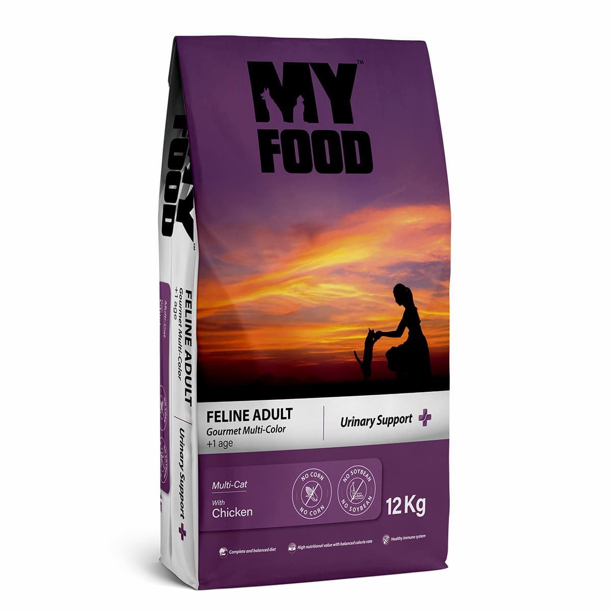 Adult-cat-Gourmet-12kg Myfood Gourmet Urinary Support Ξηρά Τροφή για Ενήλικες Γάτες με Κοτόπουλο 12kg