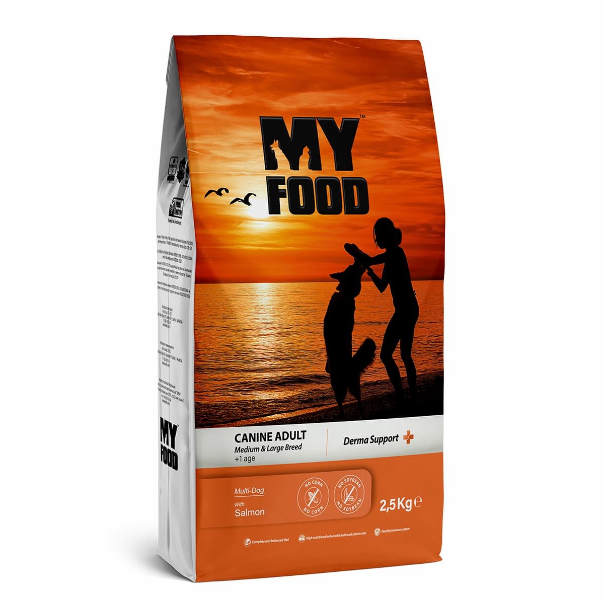 Adult-dog-medium-large-breed-2.5kg Myfood Derma Support Ξηρά Τροφή για Ενήλικους Σκύλους Με Σολομό 2.5kg