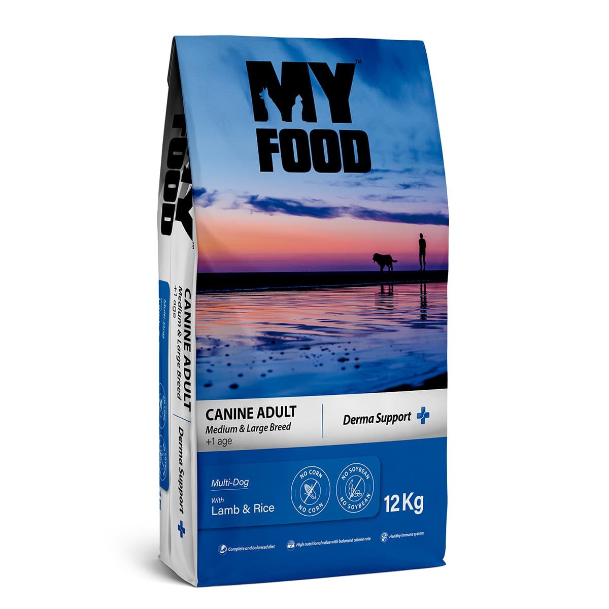 Adult-dog-medium-large-lamb-rice-12kg Myfood Derma Support Ξηρά τροφή για Ενήλικους Σκύλους Με Αρνί και Ρύζι 12kg