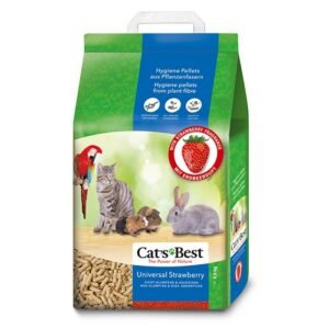 cats best universal strawberry 10l 5.5kg Άμμος Γάτας βιοδιασπώμενο pellet με άρωμα φράουλας