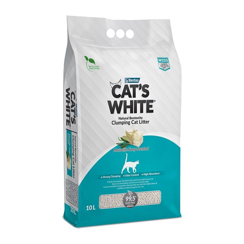 cat's white marseille soap 10l Άμμος γάτας με μπετονίτη και άρωμα σαπουνιού Μασσαλίας cat's white marseille soap 10l Άμμος γάτας με μπετονίτη και άρωμα σαπουνιού Μασσαλίας
