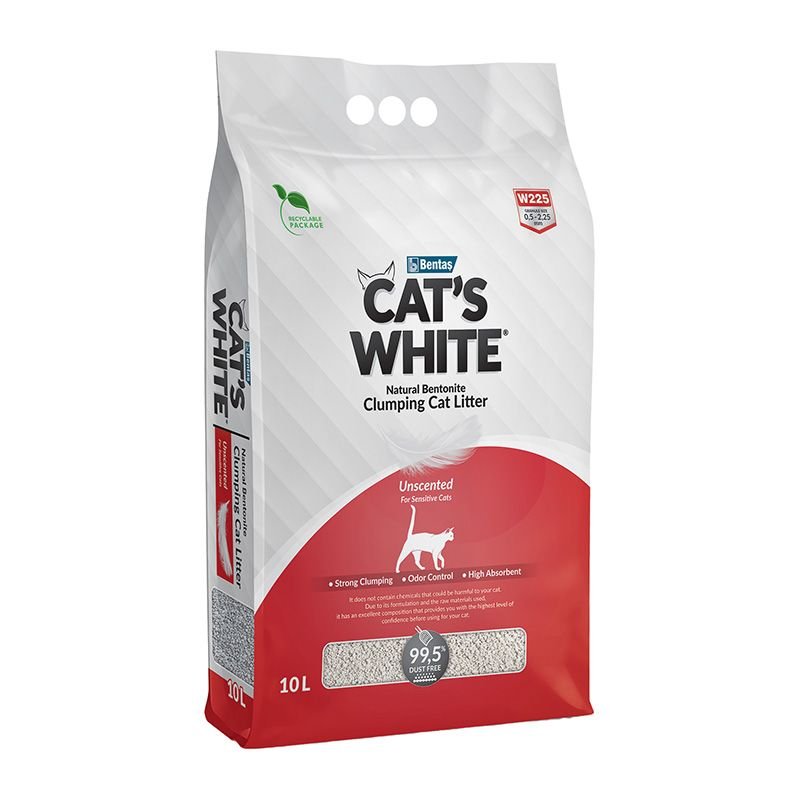 cats white natural Άμμος γάτας με μπετονίτη χωρίς άρωμα 10lt cats white natural Άμμος γάτας με μπετονίτη χωρίς άρωμα 10lt
