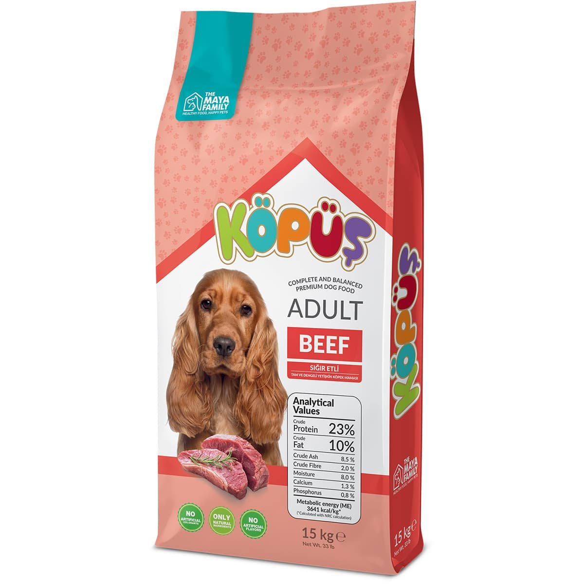 Kopus_15kg_AdultDog_Beef 3 Maya Family Kopus 15kg ξηρά τροφή για ενήλικους σκύλους με Μοσχάρι PHK150011 - Image 3